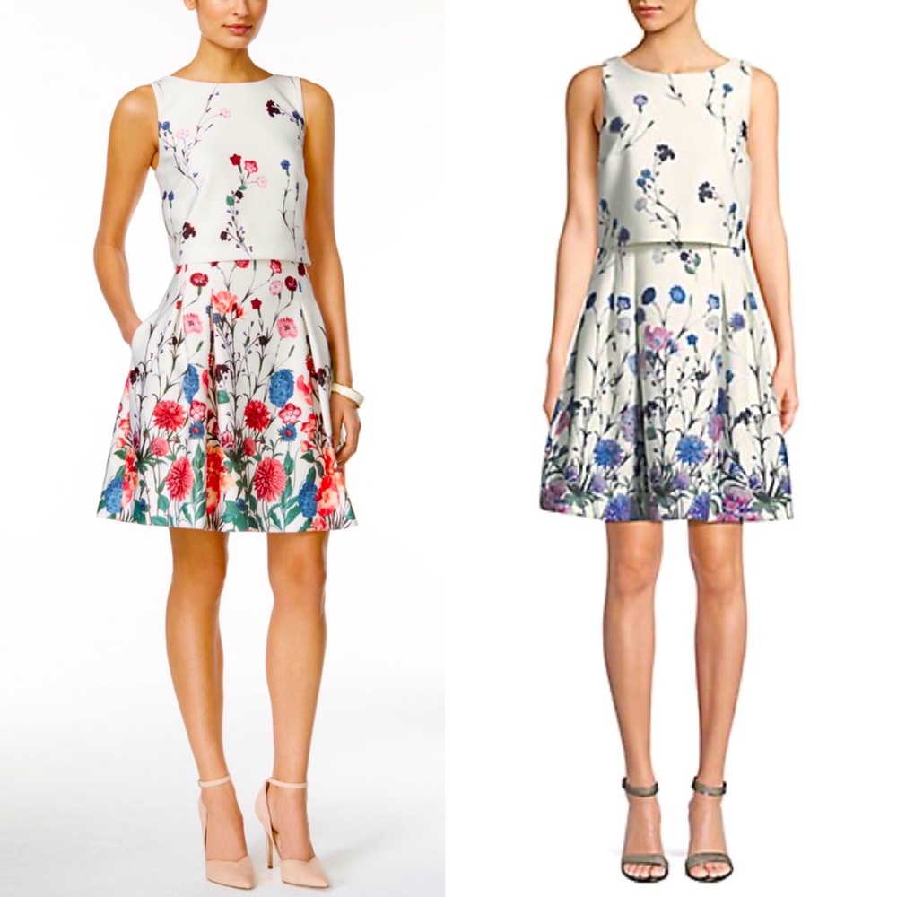 Ivanka Trump scuba crepe popover dress